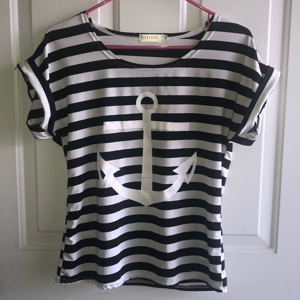 Striped anchor shirt
